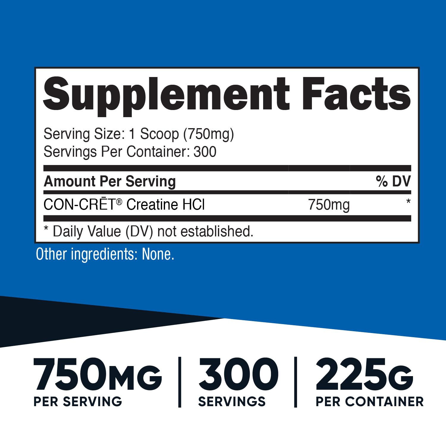 Foto 3 pulgar | Suplemento Nutricost Creatina Hcl En Polvo 240 Ml (300 Porciones) - Venta Internacional.