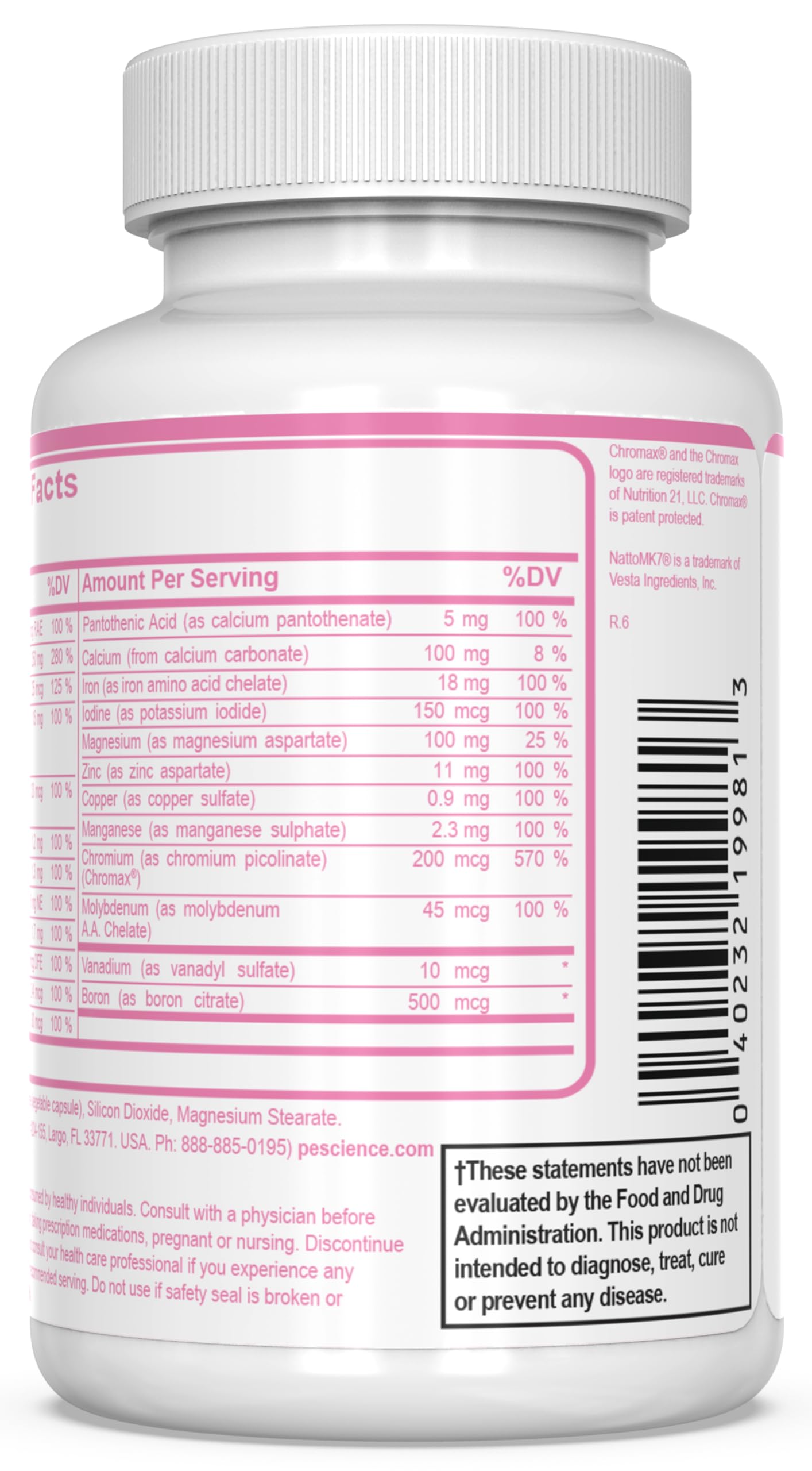Foto 3 pulgar | Multivitamínico Pesscience Trumulti Para Mujer 90 Cápsulas - Venta Internacional.