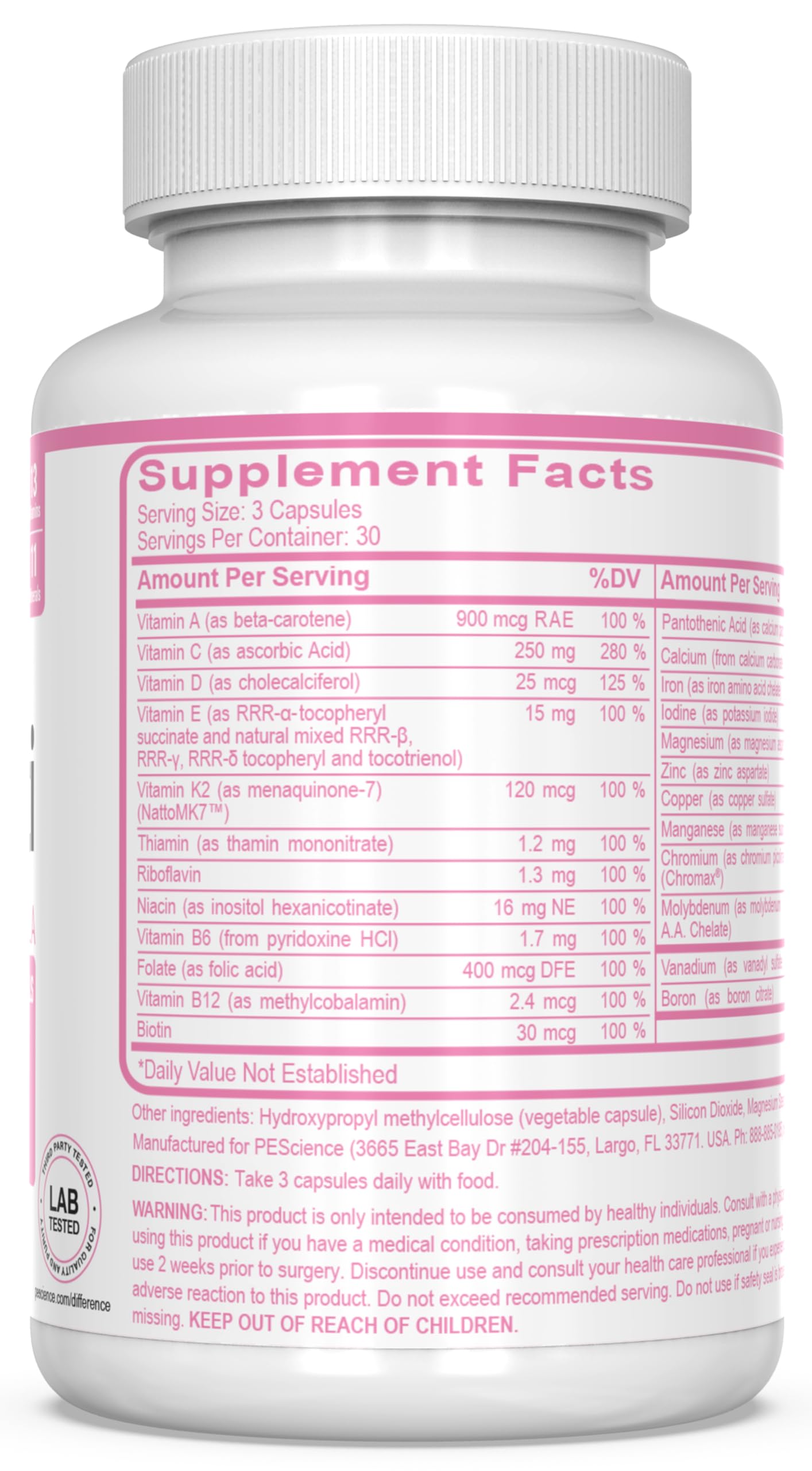 Foto 4 pulgar | Multivitamínico Pesscience Trumulti Para Mujer 90 Cápsulas - Venta Internacional.