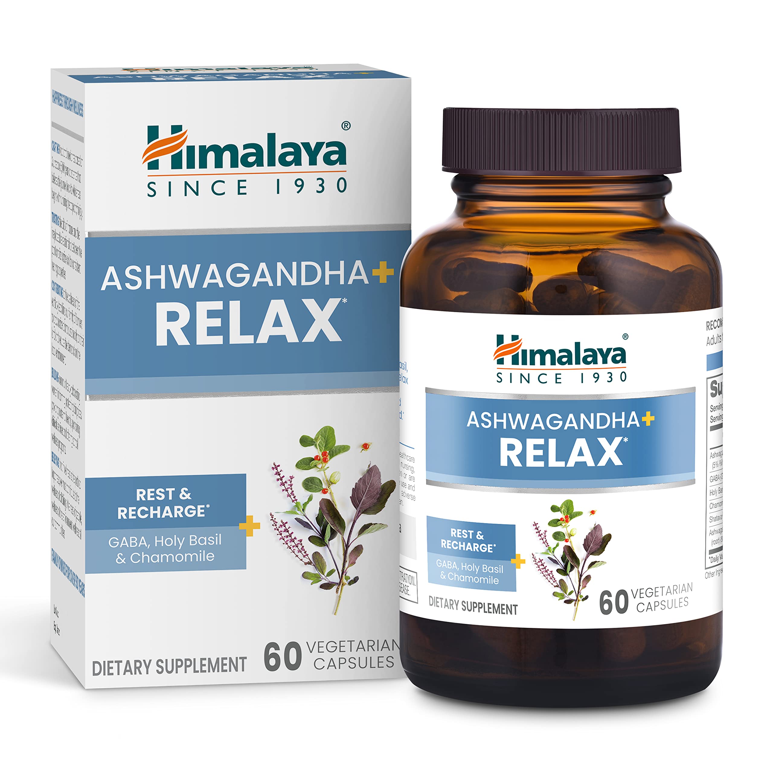 Foto 2 pulgar | Suplemento Himalaya Ashwagandha+ Relax 540 Mg 60 Cápsulas - Venta Internacional.
