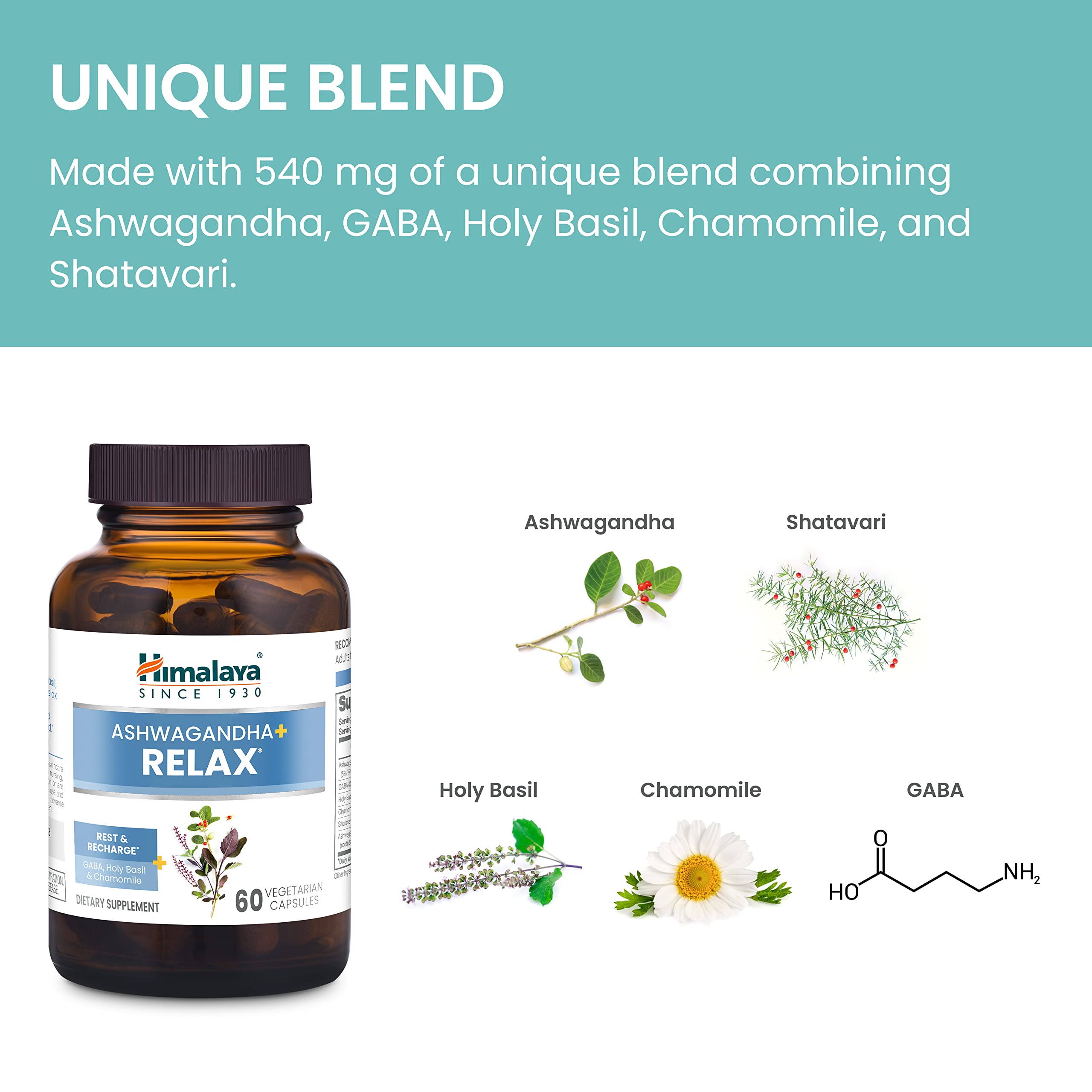 Foto 6 | Suplemento Himalaya Ashwagandha+ Relax 540 Mg 60 Cápsulas - Venta Internacional.