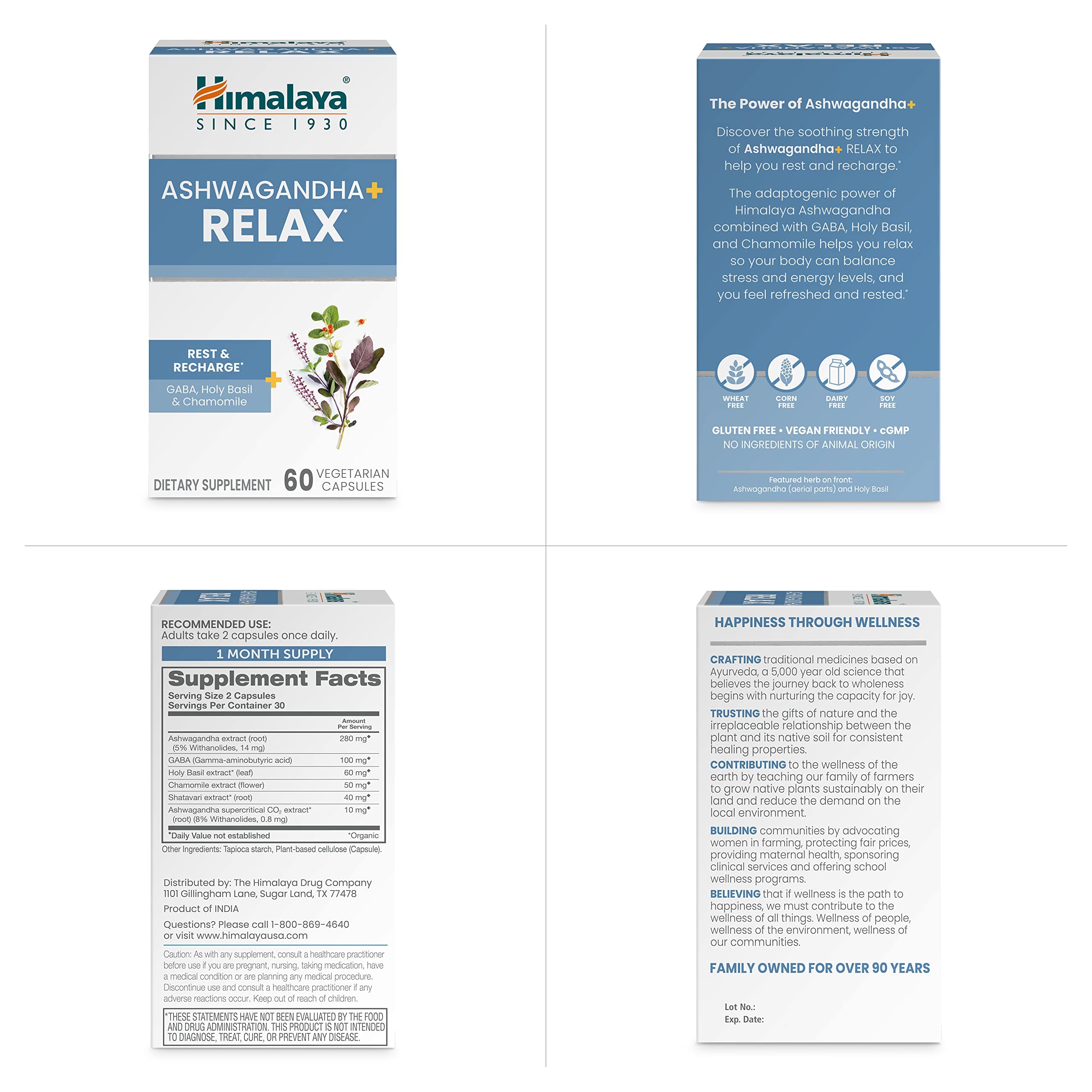 Foto 7 | Suplemento Himalaya Ashwagandha+ Relax 540 Mg 60 Cápsulas - Venta Internacional.