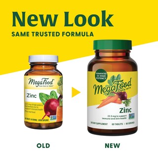 Foto 2 | Suplementos Megafood Zinc, 22,5 Mg, Apoyo Inmunológico Vegano, 60 Comprimidos - Venta Internacional.