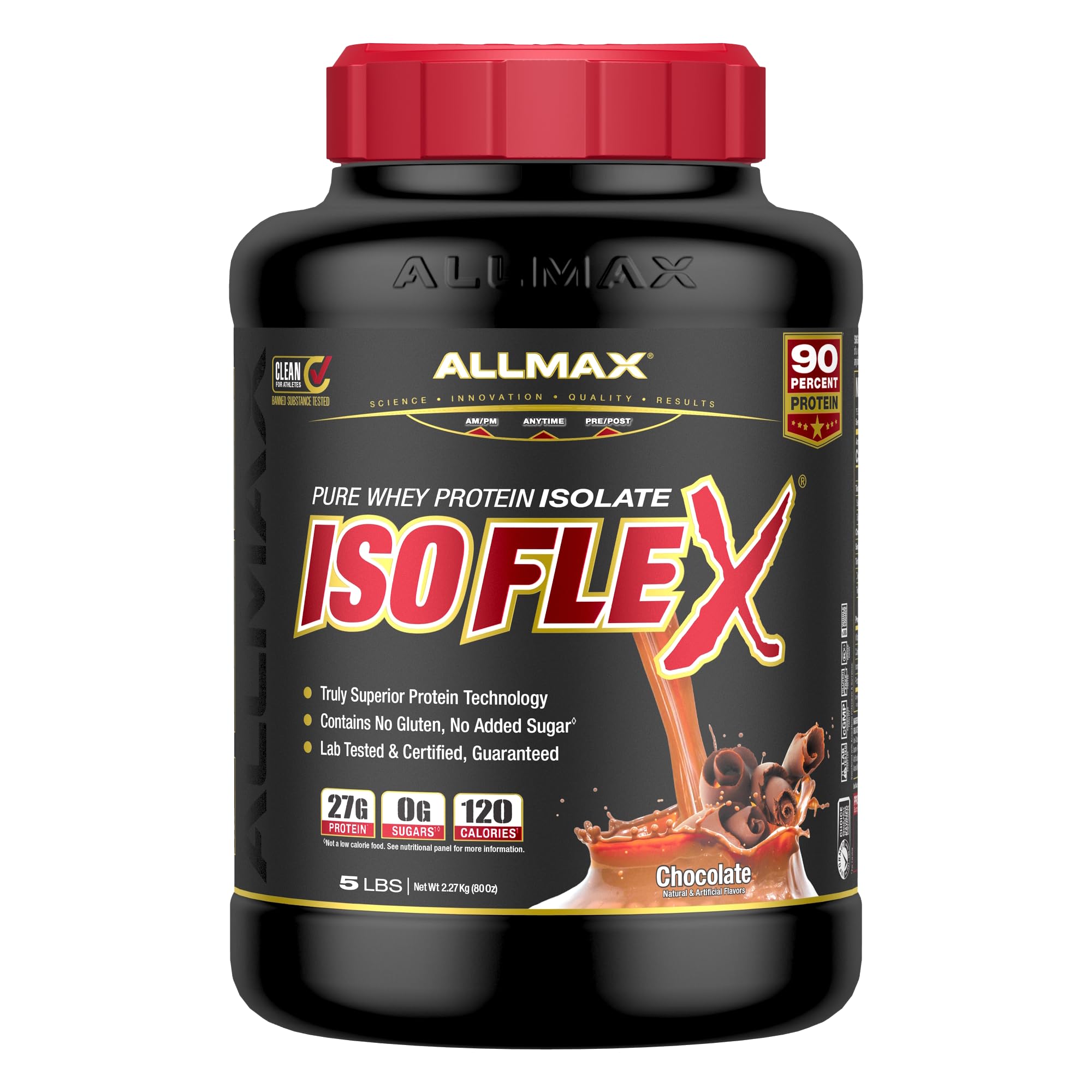 Proteína En Polvo Allmax Nutrition Isoflex Whey, 2,27 Kg, Chocolate - Venta Internacional.