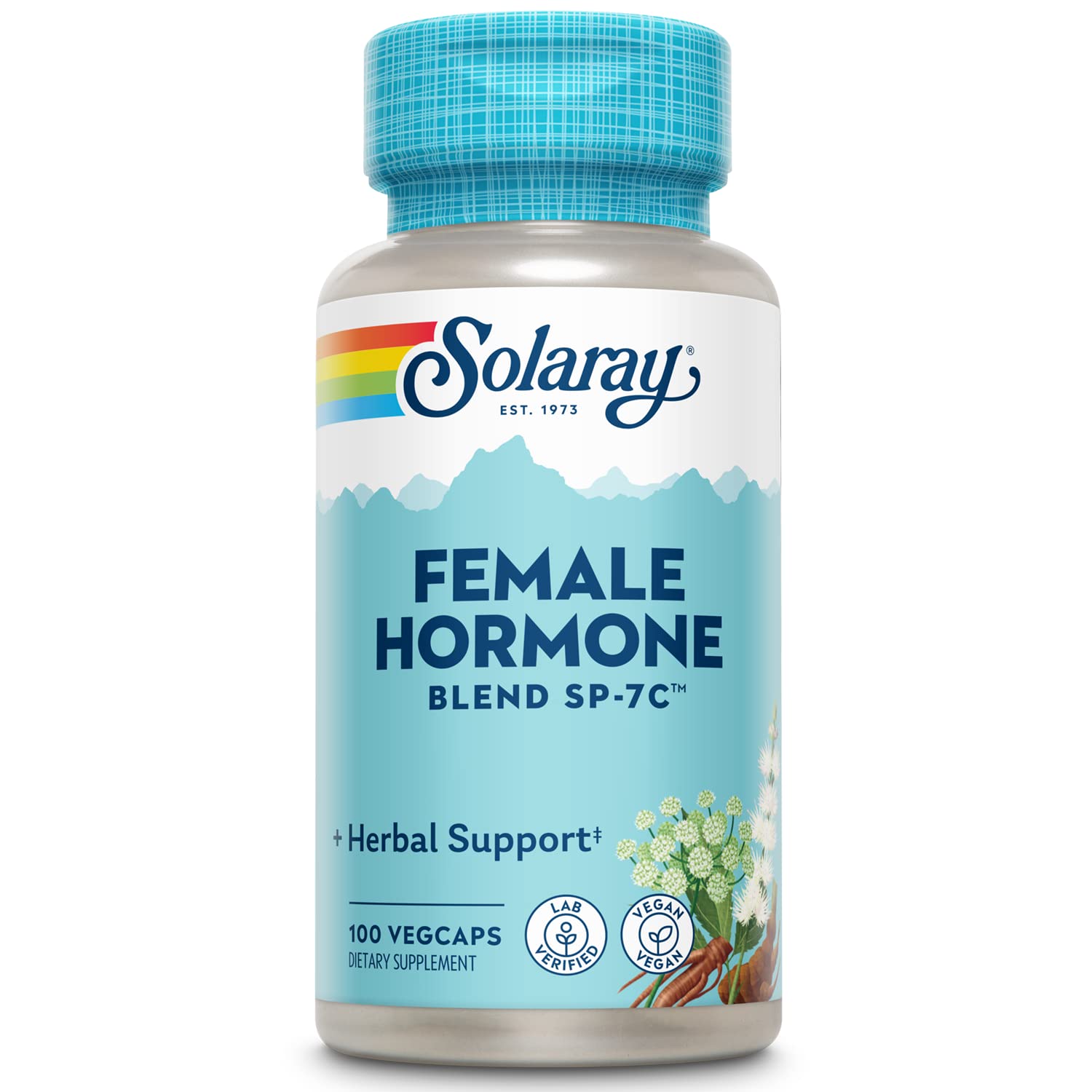 Suplemento Solaray, Mezcla De Hormonas Femeninas Sp-7c, 100 Cápsulas Vegetales - Venta Internacional.