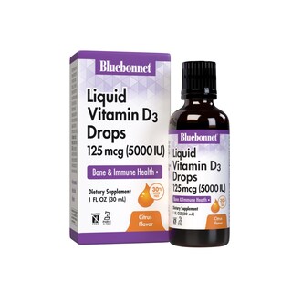 Foto 1 | Gotas De Vitamina D3 Bluebonnet Nutrition 5000 Ui, 30 Ml, Cítricos - Venta Internacional.