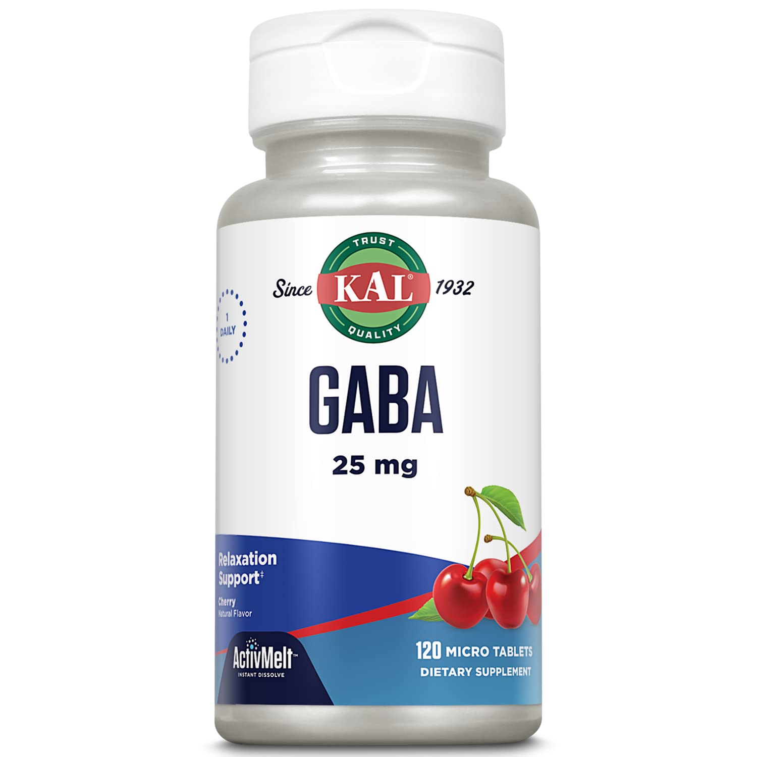 Suplemento Kal Gaba Relaxation Stress Relief 120 Comprimidos - Venta Internacional.
