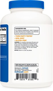 Foto 4 | Suplemento Nutricost De Potasio 99 Mg De Magnesio Y 210 Mg De Citratos - Venta Internacional.