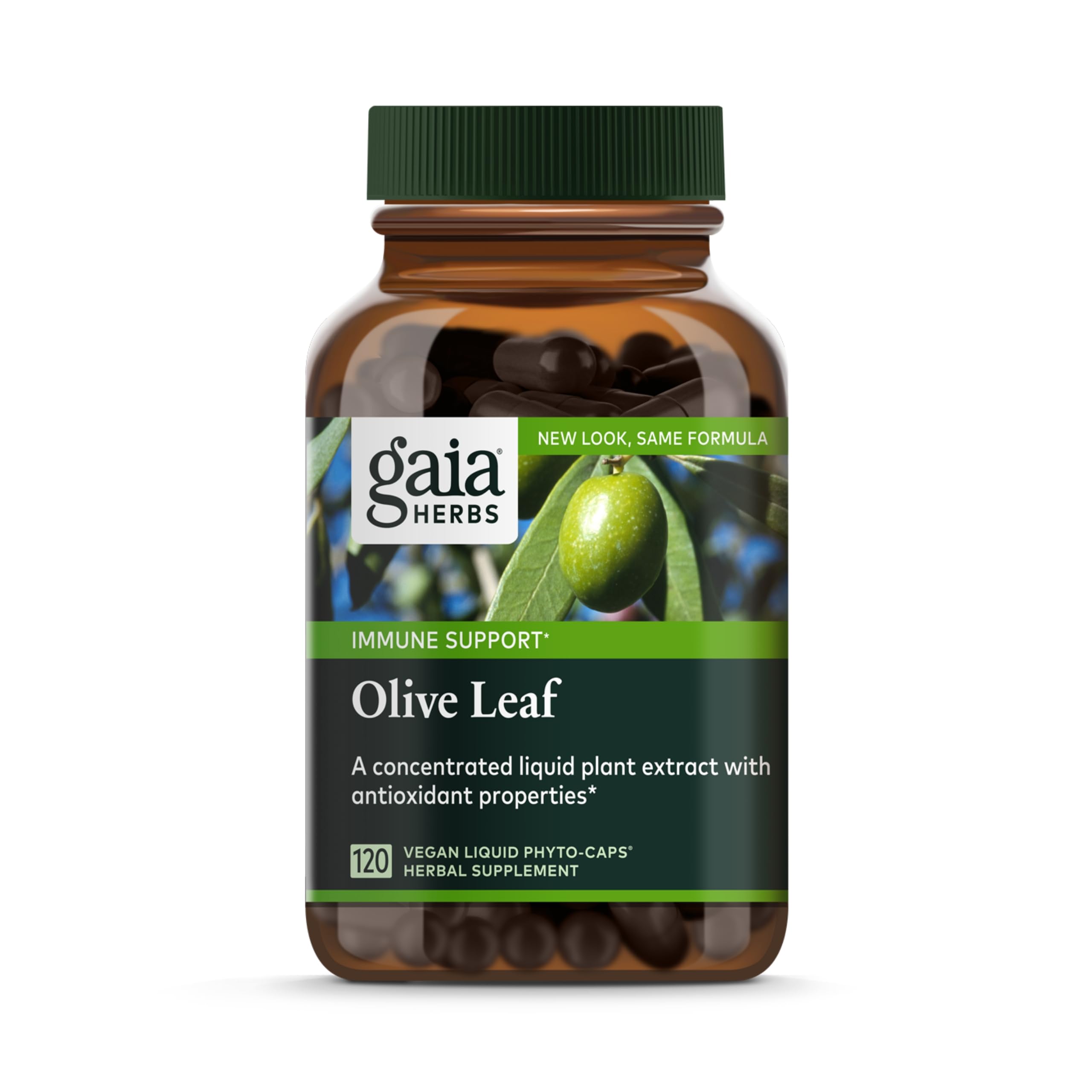 Foto 2 pulgar | Suplemento Gaia Herbs Olive Leaf, 120 Fitocápsulas Líquidas Veganas - Venta Internacional.