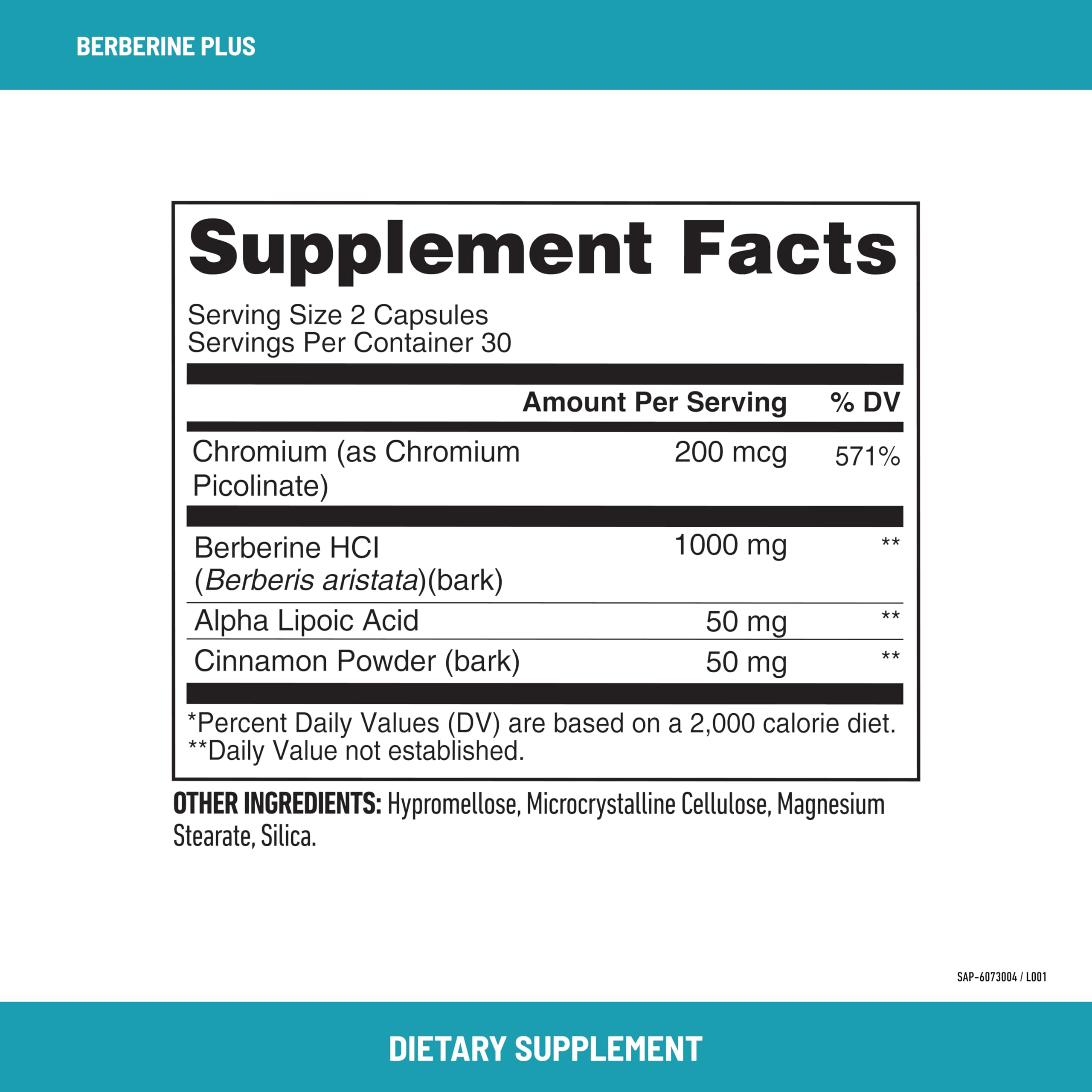 Foto 3 pulgar | Suplemento Slimfast Berberine Plus En Cápsulas De 60 Unidades - Venta Internacional.