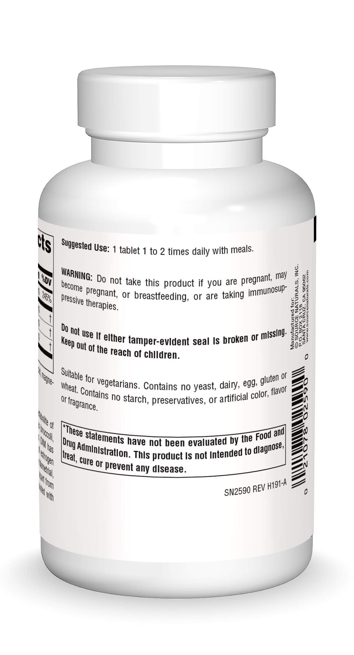 Foto 3 pulgar | Supplement Source Naturals Dim Diindolilmetano 200 Mg 120 Comprimidos - Venta Internacional.