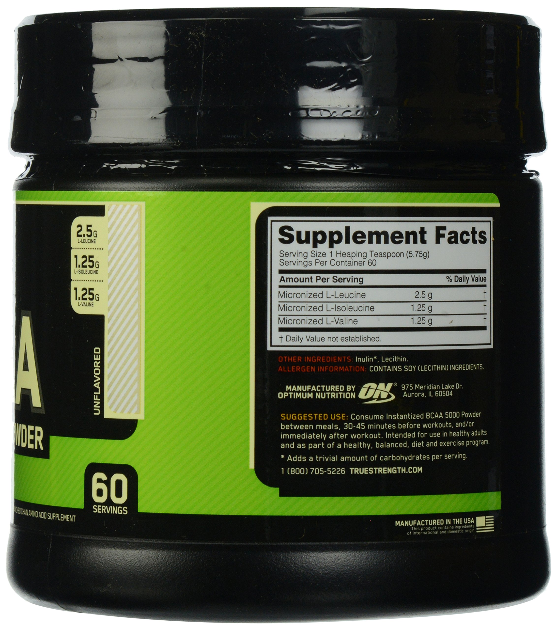 Foto 3 pulgar | Suplemento Optimum Nutrition Bcaa En Polvo De 5000 Mg, 60 Porciones - Venta Internacional.