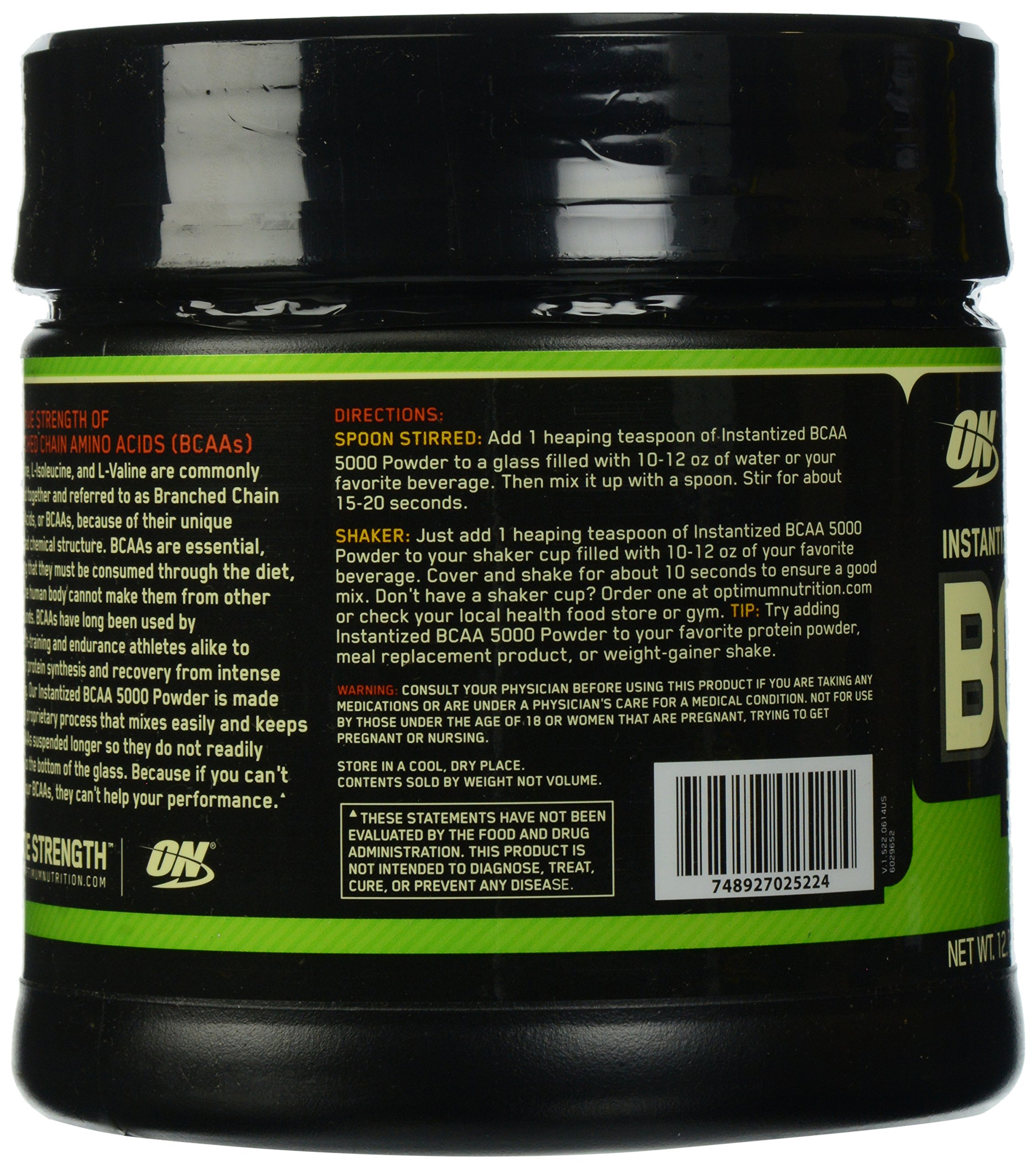 Foto 5 pulgar | Suplemento Optimum Nutrition Bcaa En Polvo De 5000 Mg, 60 Porciones - Venta Internacional.