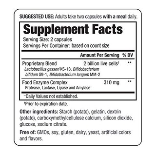 Foto 3 | Suplemento Kyolic Kyo-dophilus Probiotic Plus Enzymes 60 Cápsulas - Venta Internacional.