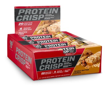 Foto 1 | Protein Snack Bar Bsn Protein Crisp Mantequilla De Cacahuete 20 G X12 - Venta Internacional.