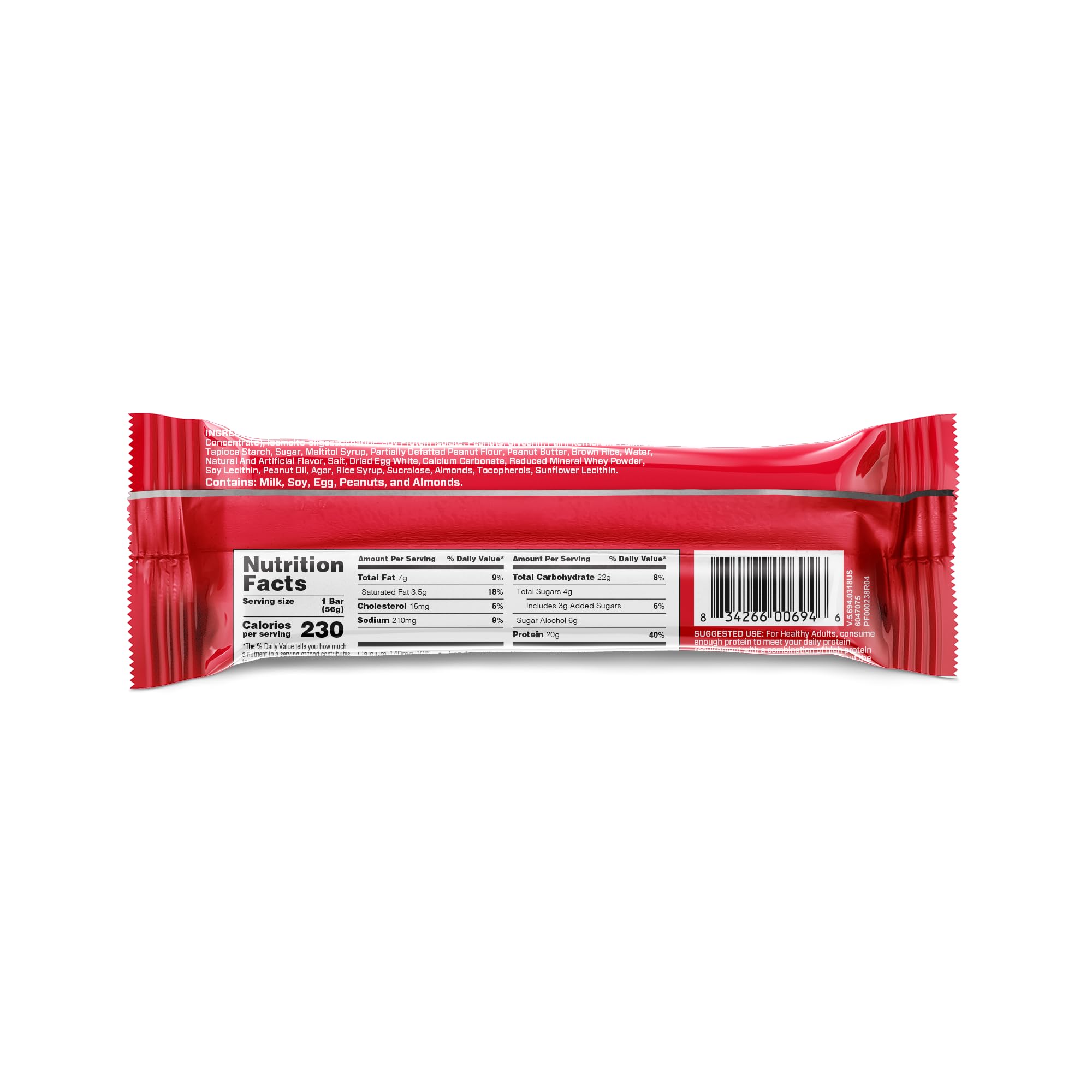 Foto 7 | Protein Snack Bar Bsn Protein Crisp Mantequilla De Cacahuete 20 G X12 - Venta Internacional.