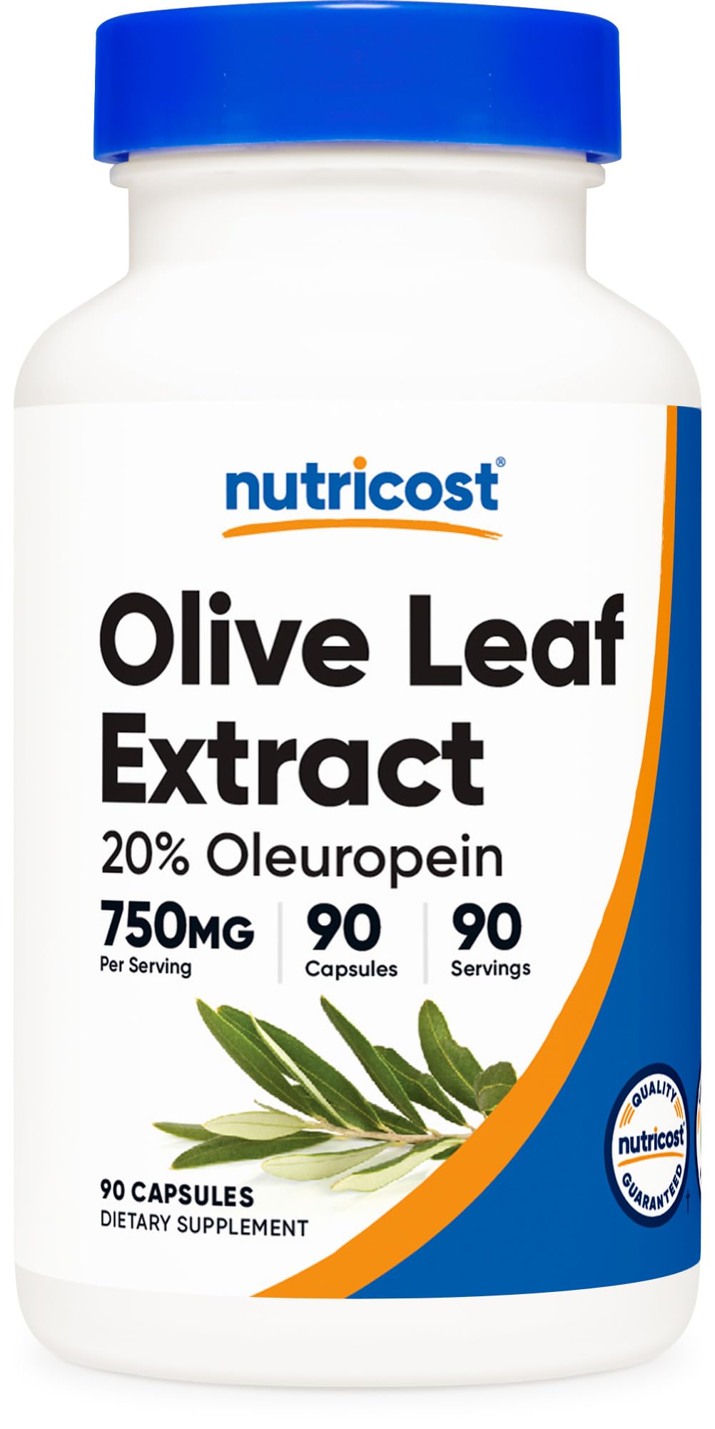Foto 2 pulgar | Suplemento Nutricost De Extracto De Hoja De Olivo 750 Mg 90 Cápsulas - Venta Internacional.