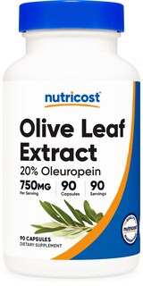 Foto 1 | Suplemento Nutricost De Extracto De Hoja De Olivo 750 Mg 90 Cápsulas - Venta Internacional.