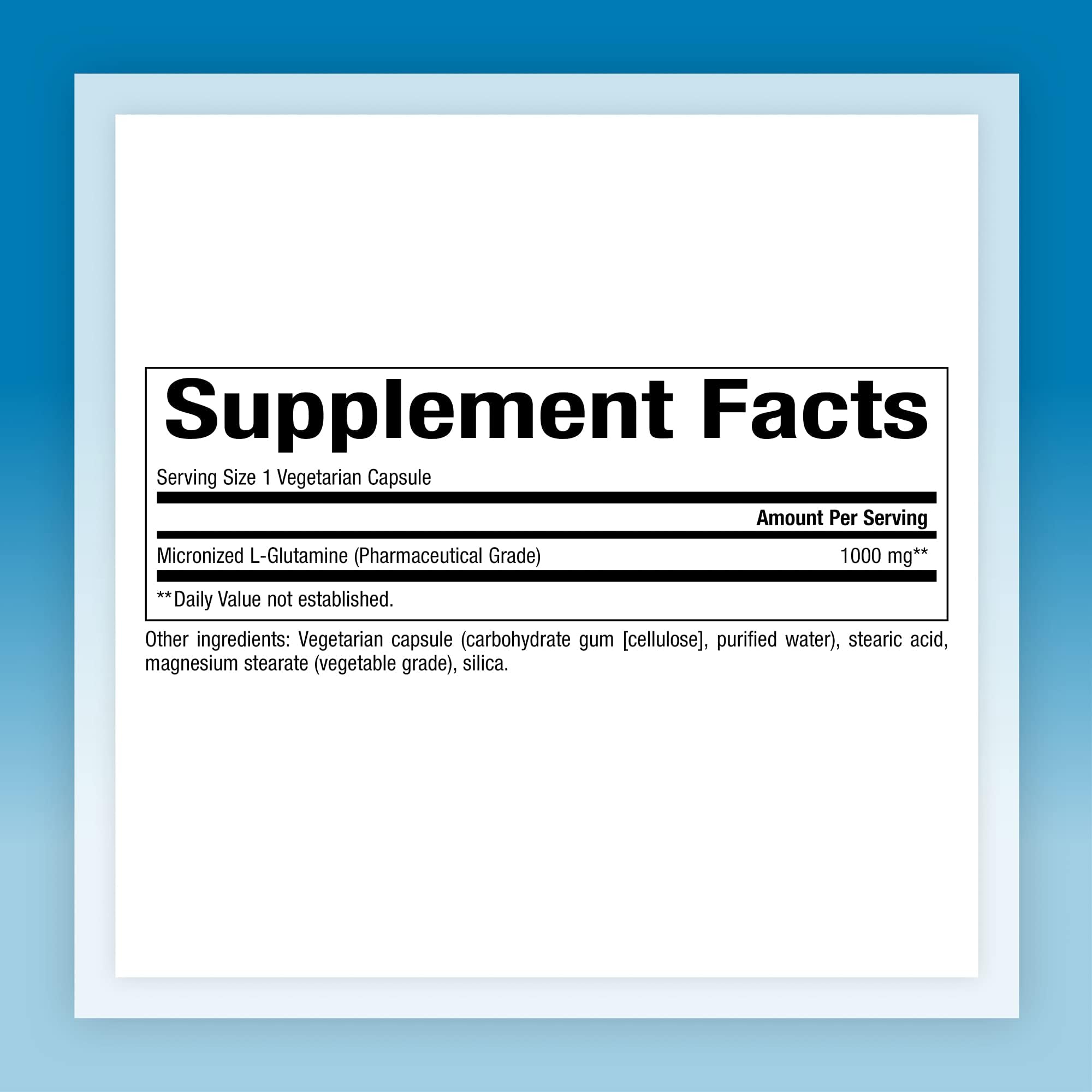 Foto 3 pulgar | Suplemento De L-glutamina Micronizada De Natural Factors 1000 Mg - Venta Internacional.