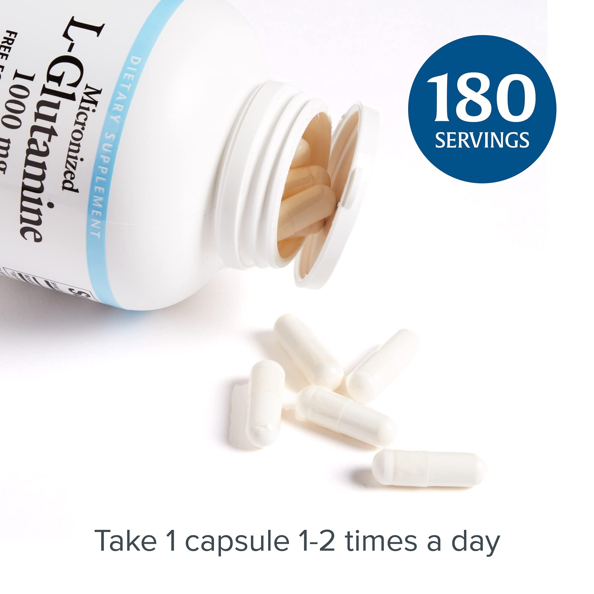 Foto 5 pulgar | Suplemento De L-glutamina Micronizada De Natural Factors 1000 Mg - Venta Internacional.