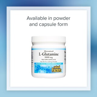 Foto 7 | Suplemento De L-glutamina Micronizada De Natural Factors 1000 Mg - Venta Internacional.