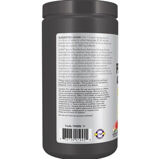 Foto 2 | Suplemento Now Sports Pre-workout Advanced Energy 625 Ml - Venta Internacional.