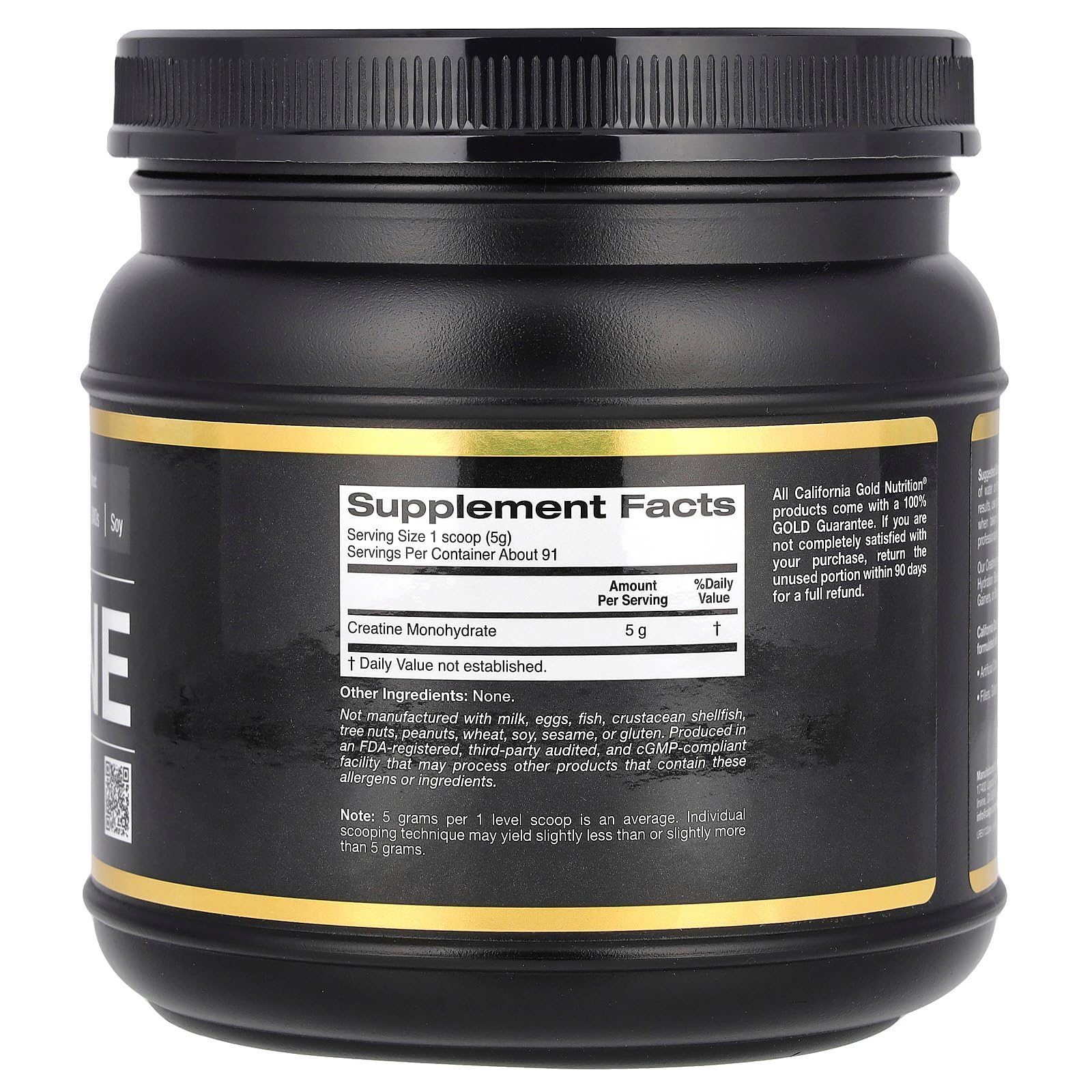 Foto 3 pulgar | Suplemento De Monohidrato De Creatina De California Gold Nutrition - Venta Internacional.