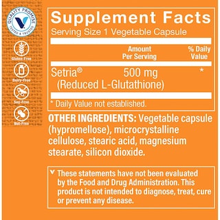 Foto 3 | Suplemento The Vitamin Shoppe Con Contenido Reducido De Glutatión, 500 Mg, 60 Cápsulas - Venta Internacional.