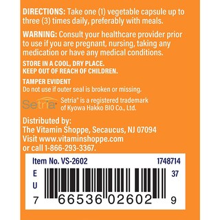 Foto 4 | Suplemento The Vitamin Shoppe Con Contenido Reducido De Glutatión, 500 Mg, 60 Cápsulas - Venta Internacional.