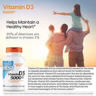 Foto 2 | Suplemento Doctor's Best, Cápsula De Vitamina D3 De 5000 Ui, 720 Unidades - Venta Internacional.