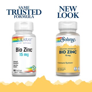 Foto 3 | Suplemento Solaray Bio Zinc, 15 Mg, Complejo Triple De Zinc, 100 Cápsulas Vegetales - Venta Internacional.