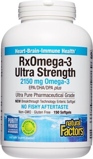 Foto 1 | Aceite De Pescado Natural Factors Ultra Strength Rxomega-3 150 Cápsulas Blandas - Venta Internacional.