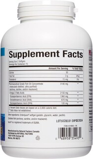 Foto 2 | Aceite De Pescado Natural Factors Ultra Strength Rxomega-3 150 Cápsulas Blandas - Venta Internacional.