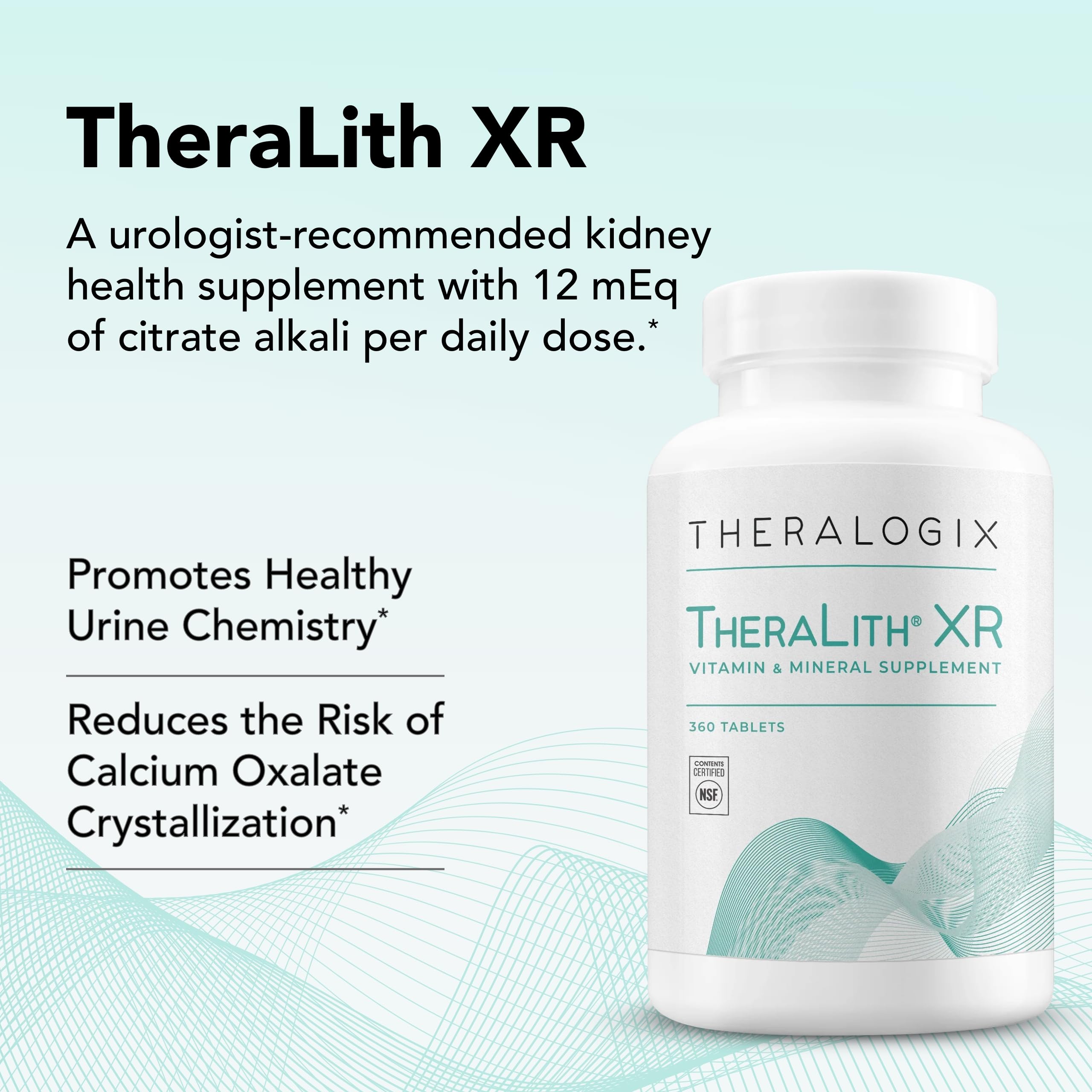 Foto 4 pulgar | Suplemento Theralogix Theralith Xr Vitamin & Mineral 360 Comprimidos - Venta Internacional.