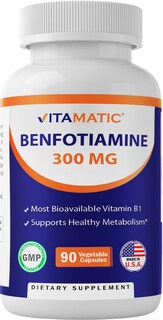 Foto 1 | Suplemento Vitamático De Benfotiamina 300 Mg 90 Cápsulas - Venta Internacional.
