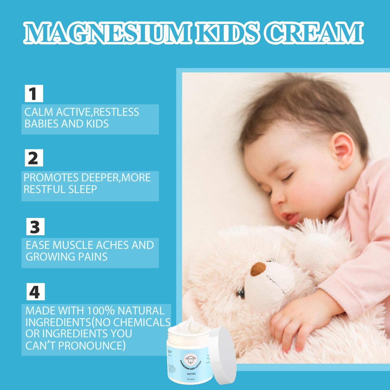 Foto 5 | Loción de Magnesio Maiting 120 Ml - Venta Internacional