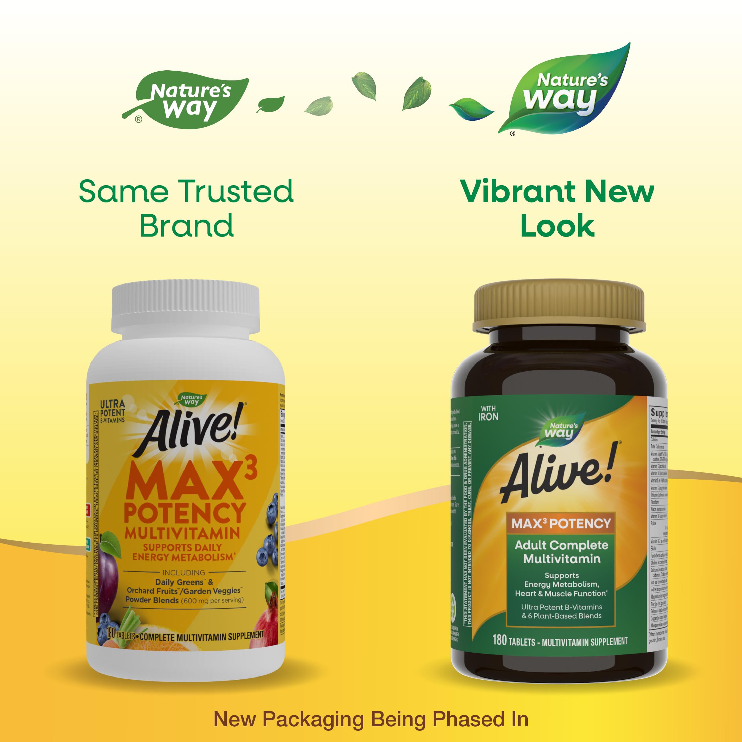 Foto 3 pulgar | Multivitamínico Nature's Way Alive! Max3 Potency para Adultos 180 Comprimidos - Venta Internacional