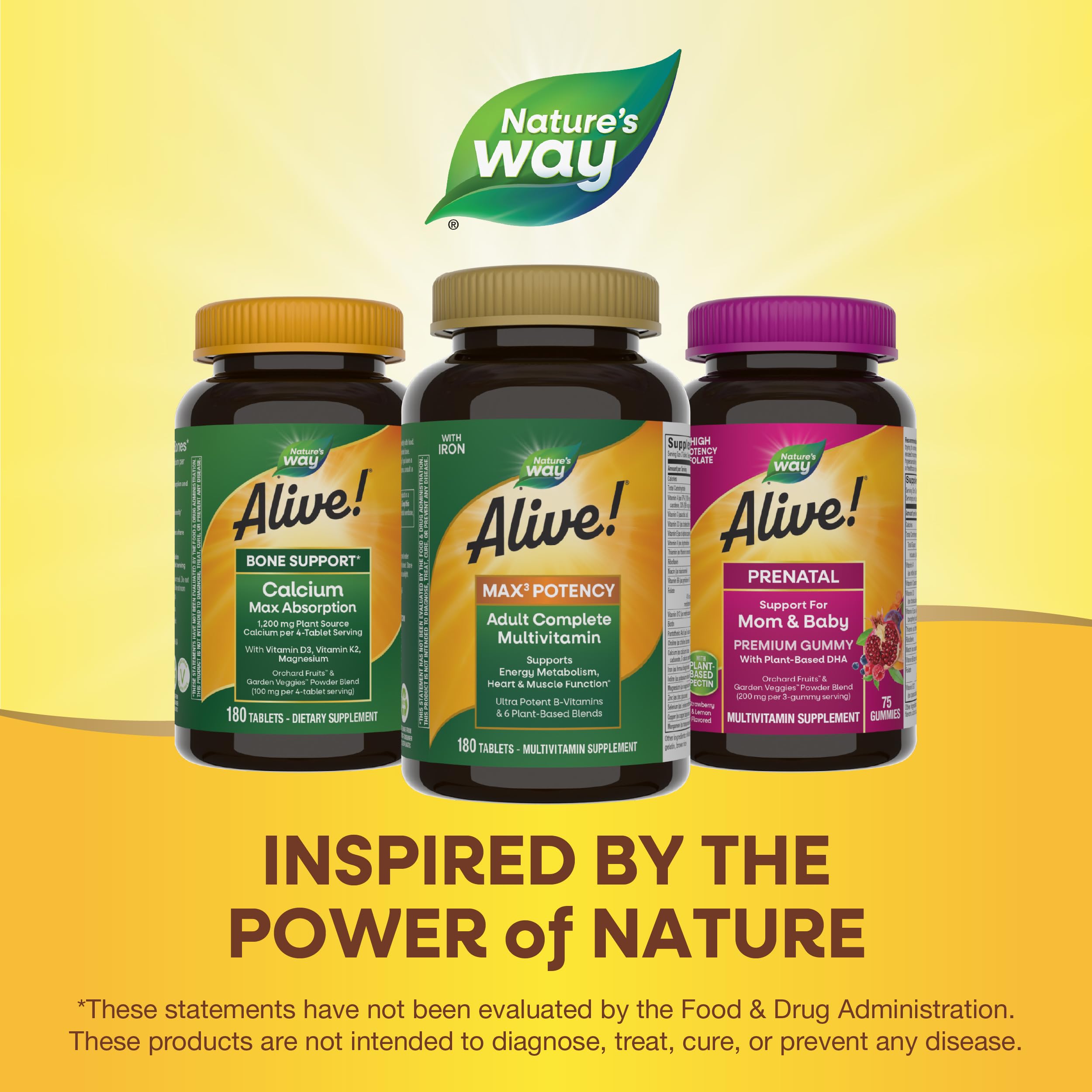 Foto 8 pulgar | Multivitamínico Nature's Way Alive! Max3 Potency para Adultos 180 Comprimidos - Venta Internacional