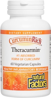 Foto 1 | Suplemento Natural Factors Curcumin Rich Theracurmin 60 cápsulas - Venta Internacional
