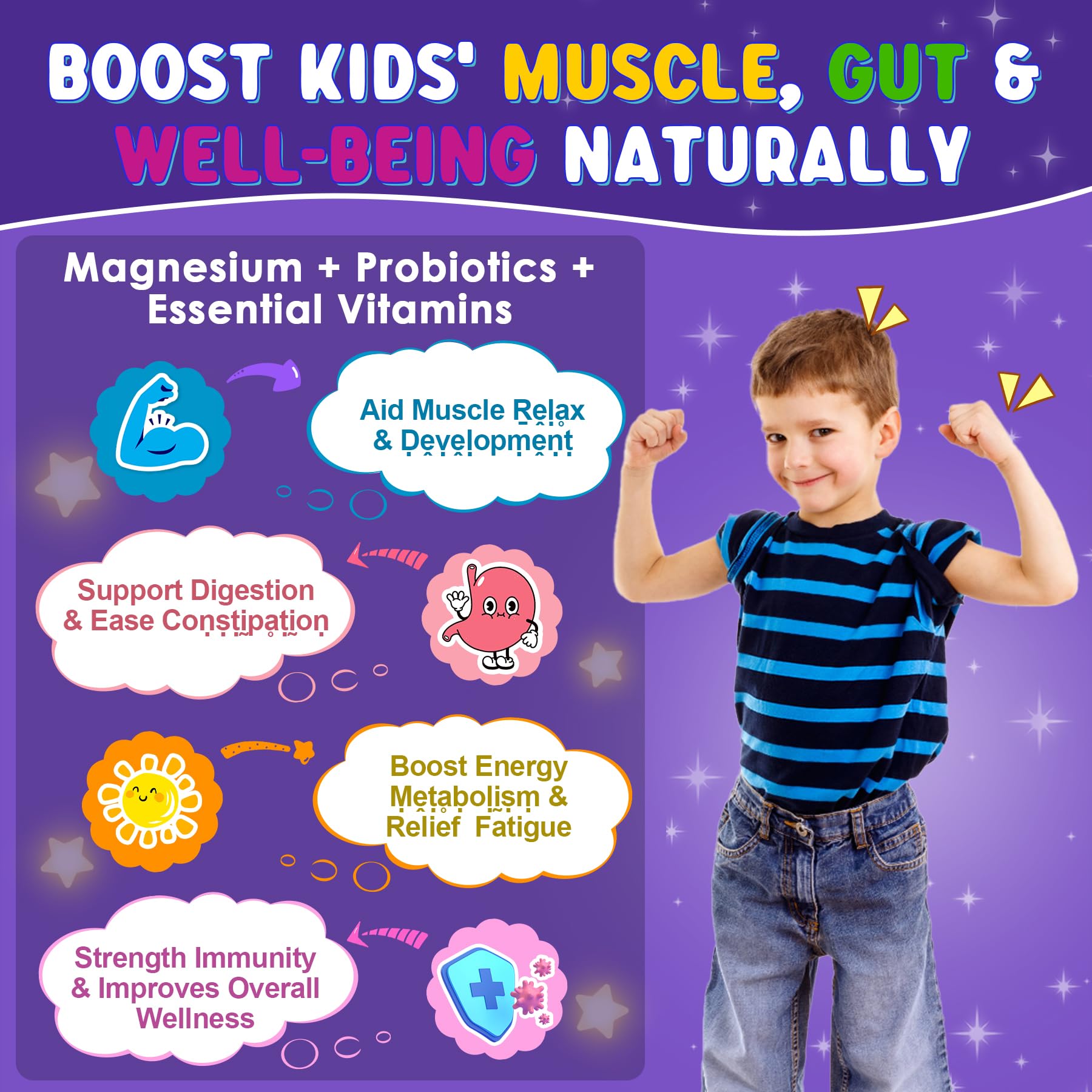 Foto 7 pulgar | Magnesio Lilicare para Niños con Omega 3 60 Gomitas - Venta Internacional