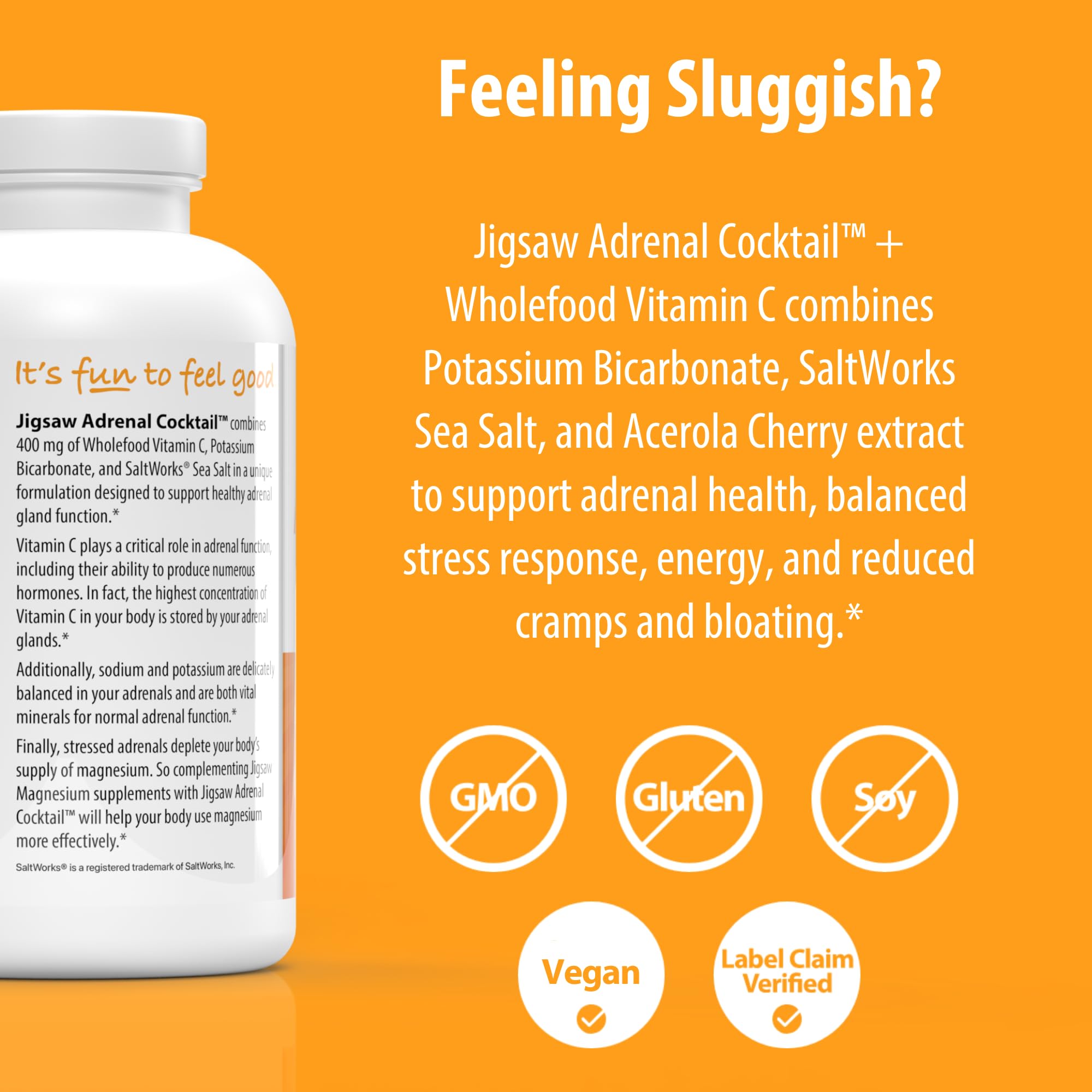 Foto 3 | Suplemento Jigsaw Health Adrenal Cocktail Vitamina C - Venta Internacional