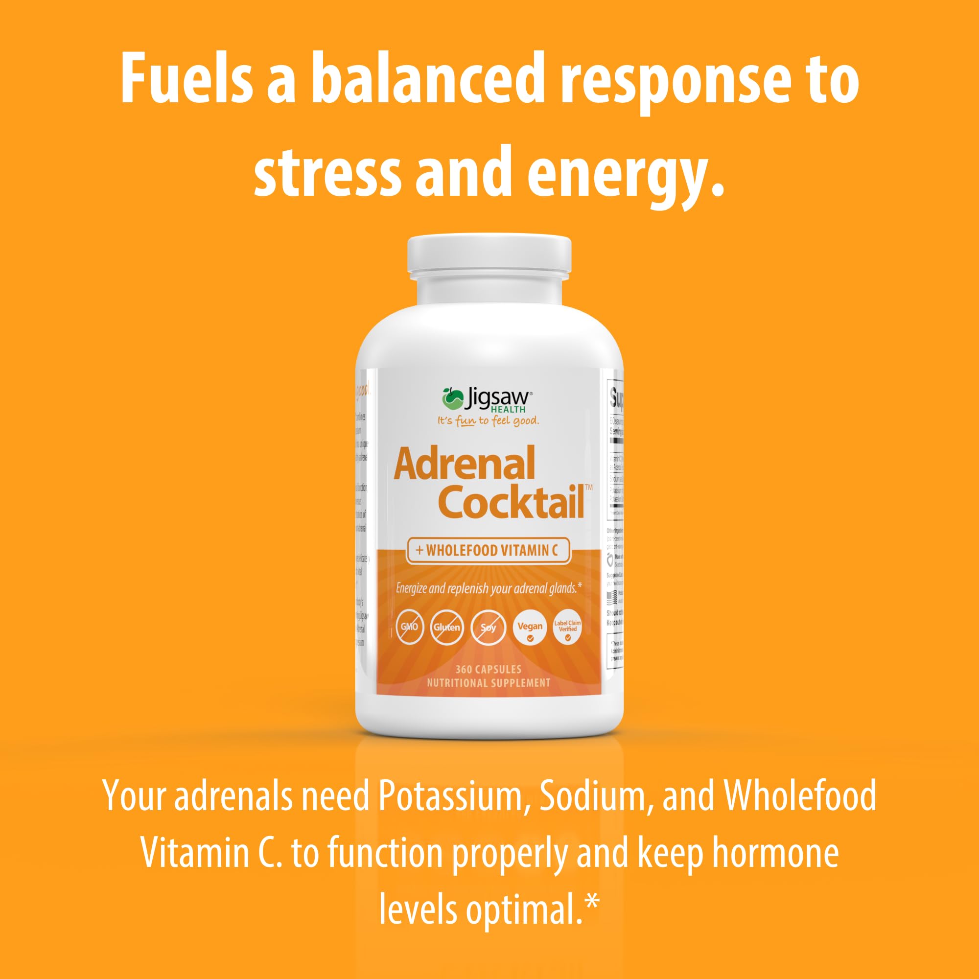 Foto 5 pulgar | Suplemento Jigsaw Health Adrenal Cocktail Vitamina C - Venta Internacional
