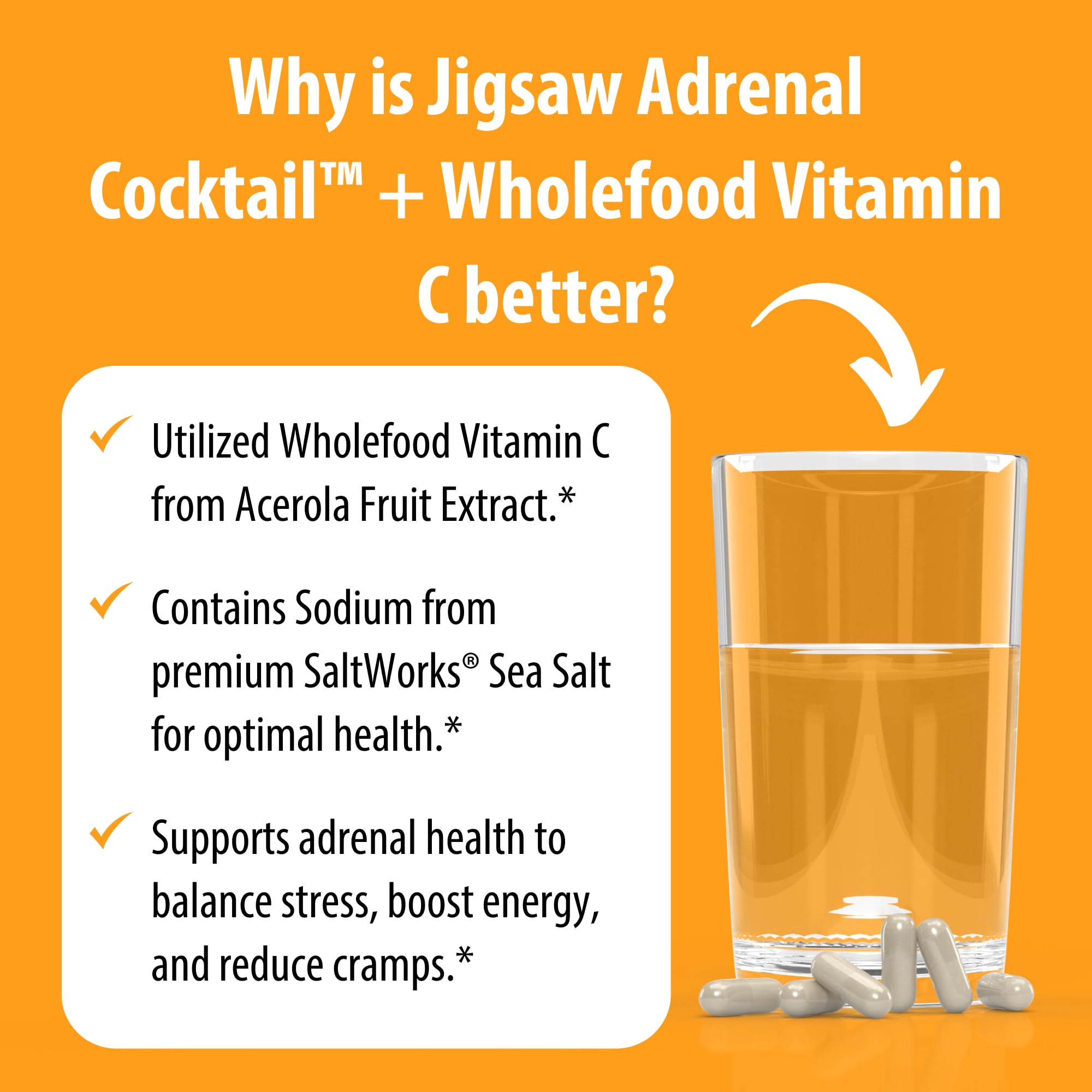 Foto 6 pulgar | Suplemento Jigsaw Health Adrenal Cocktail Vitamina C - Venta Internacional