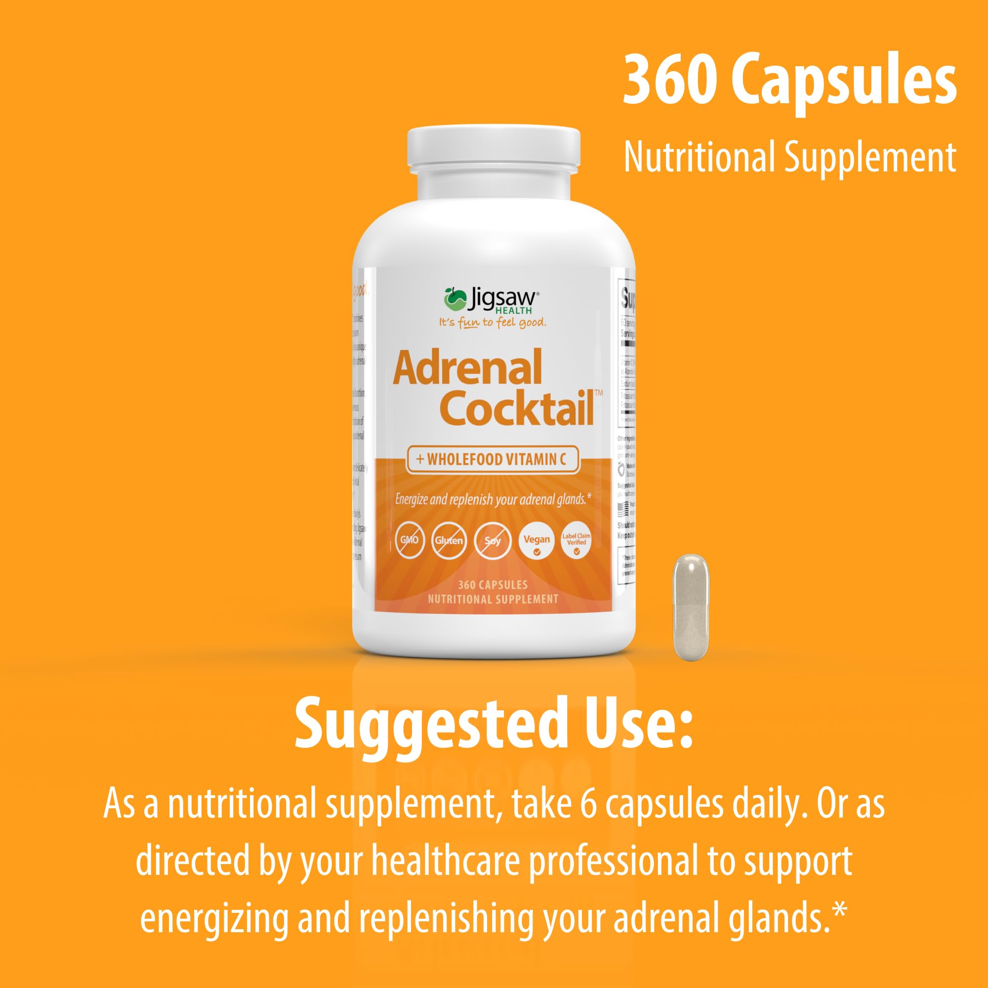 Foto 7 | Suplemento Jigsaw Health Adrenal Cocktail Vitamina C - Venta Internacional