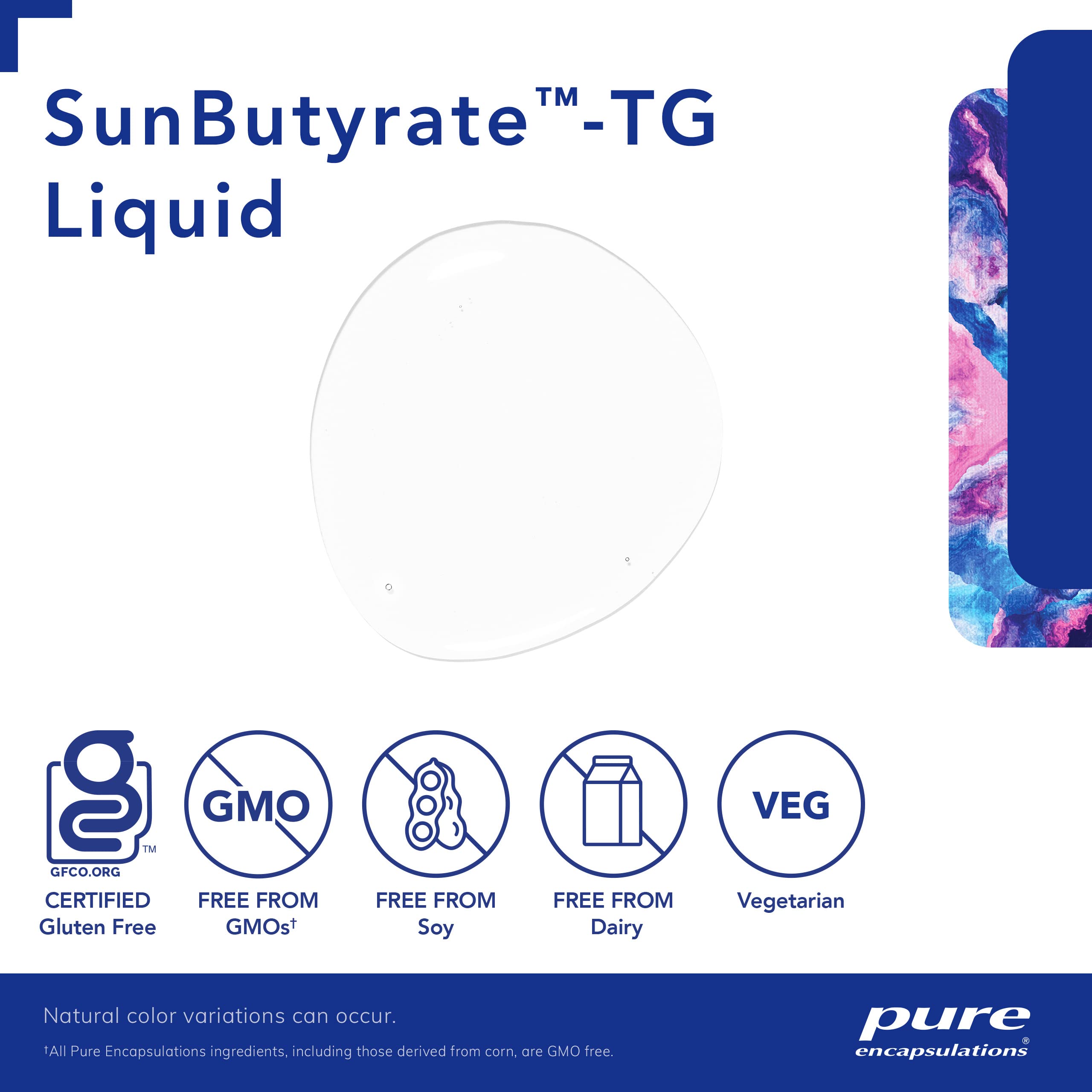 Foto 4 pulgar | Suplemento Líquido Sunbutyrate-tg De Pure Encapsulations, 280 Ml - Venta Internacional.