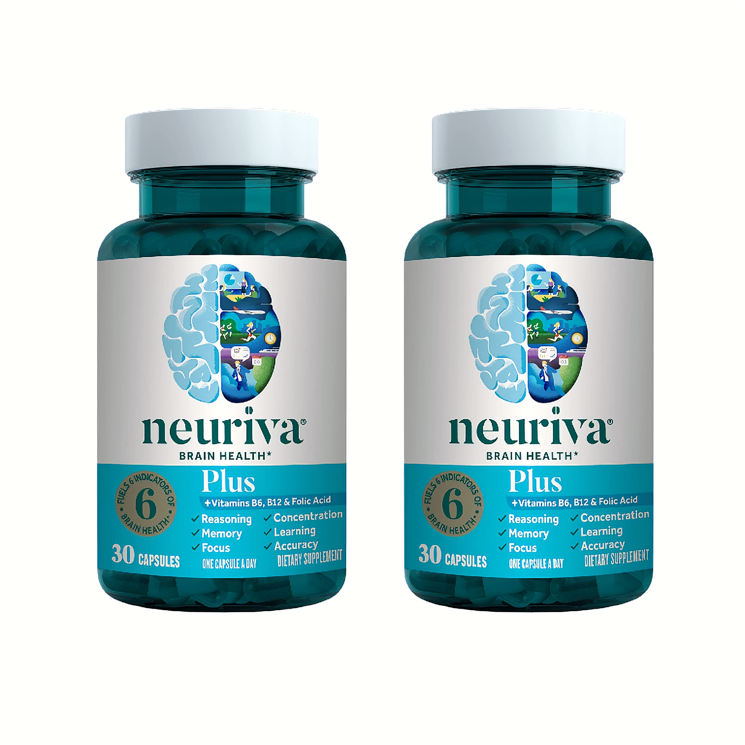 Foto 2 pulgar | Suplemento Neuriva Plus Brain Performance 30 Cápsulas X 2 - Venta Internacional.