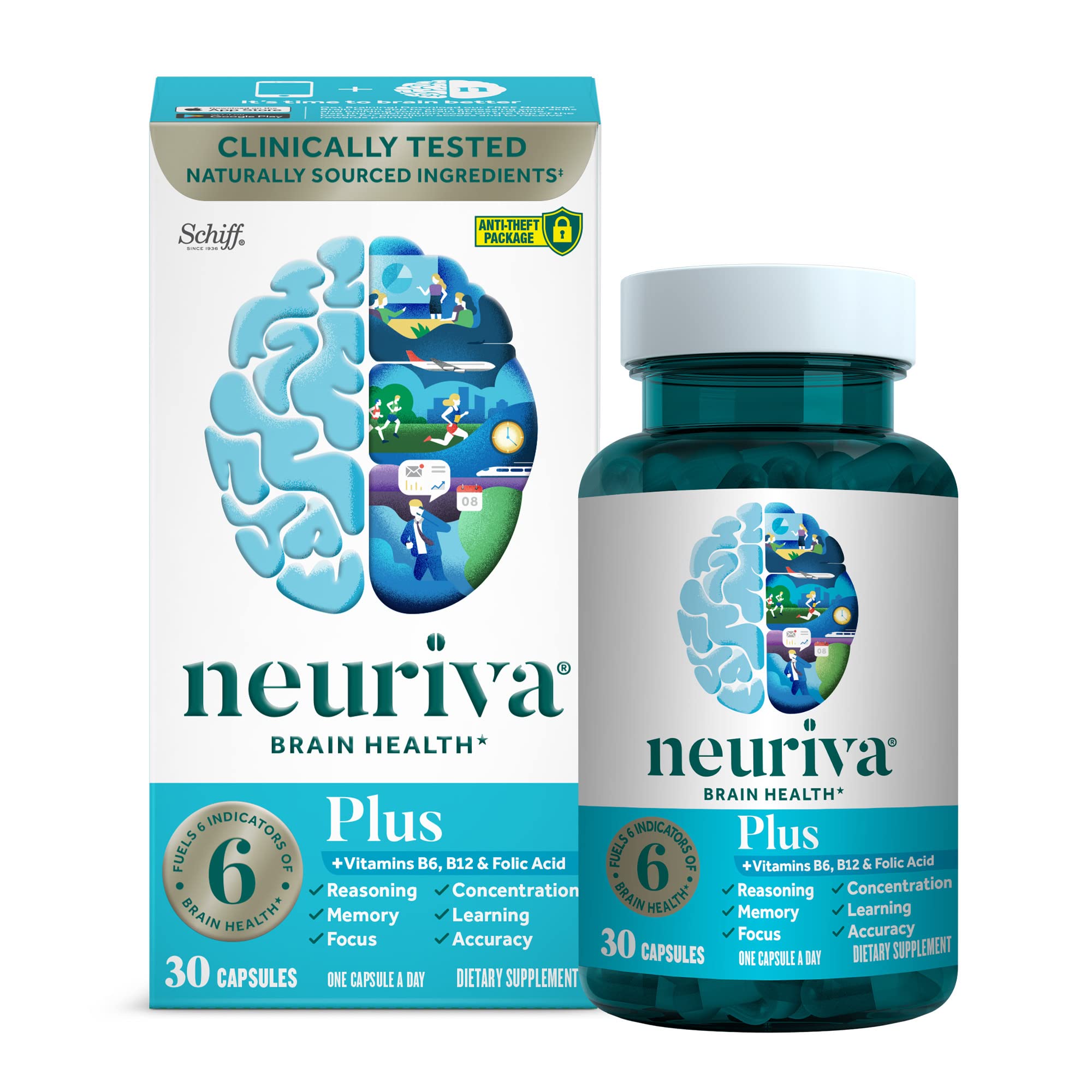 Foto 3 pulgar | Suplemento Neuriva Plus Brain Performance 30 Cápsulas X 2 - Venta Internacional.