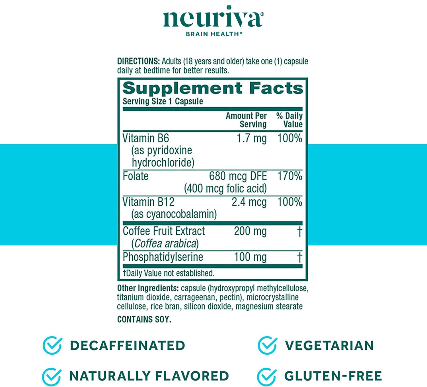 Foto 7 | Suplemento Neuriva Plus Brain Performance 30 Cápsulas X 2 - Venta Internacional.
