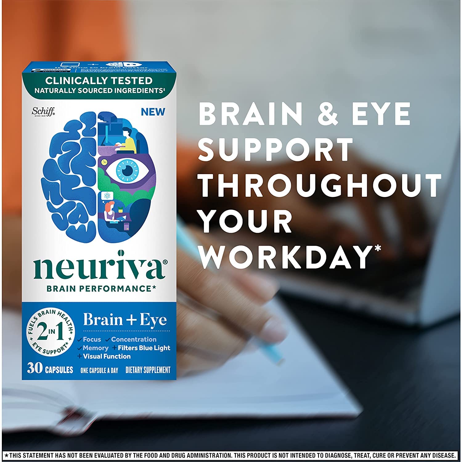 Foto 8 pulgar | Suplemento Neuriva Brain + Eye Support Capsules (30 Cápsulas) - Venta Internacional.
