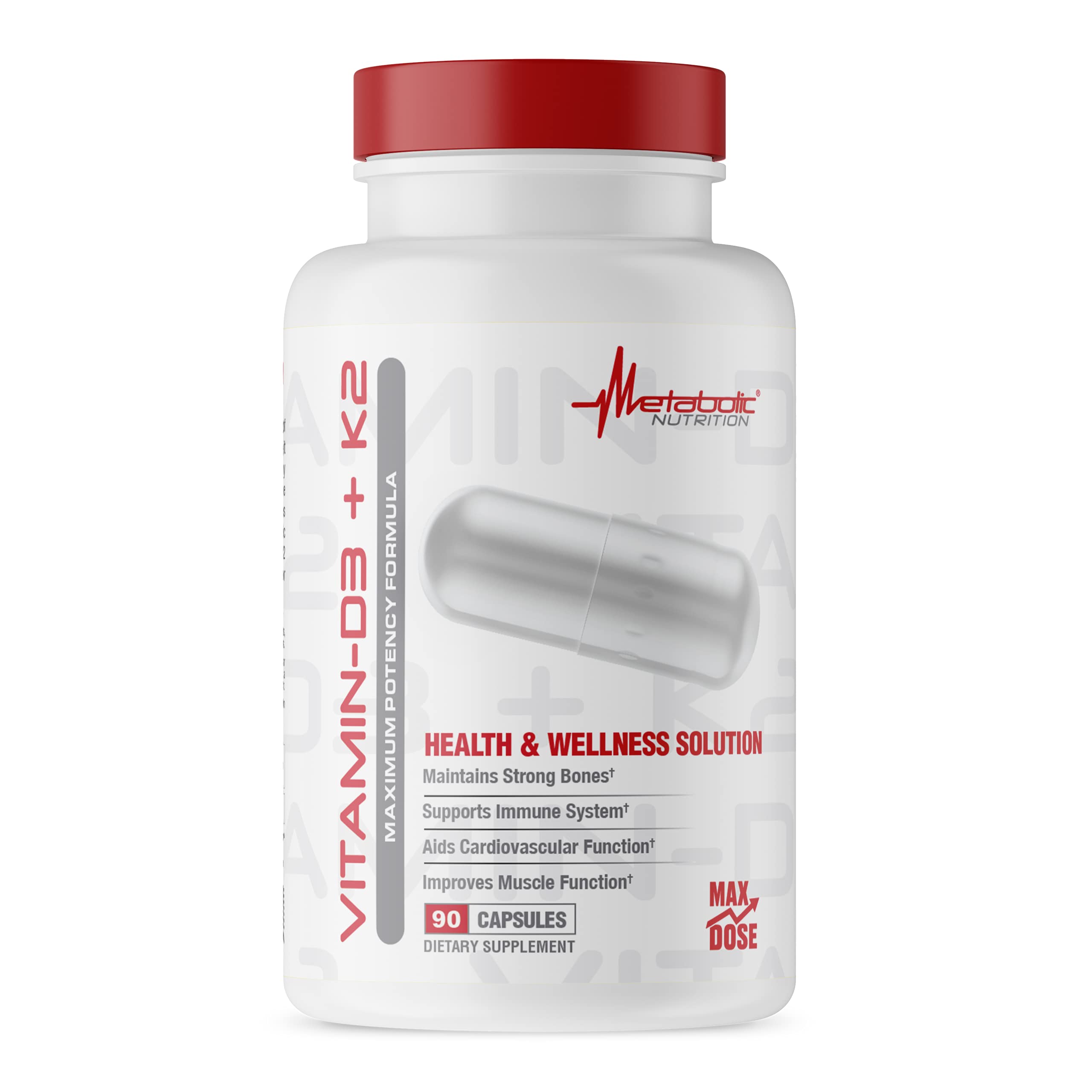Foto 1 | Suplemento Metabólico Vitamina D3 + K2 7000 Ui 90 Cápsulas - Venta Internacional
